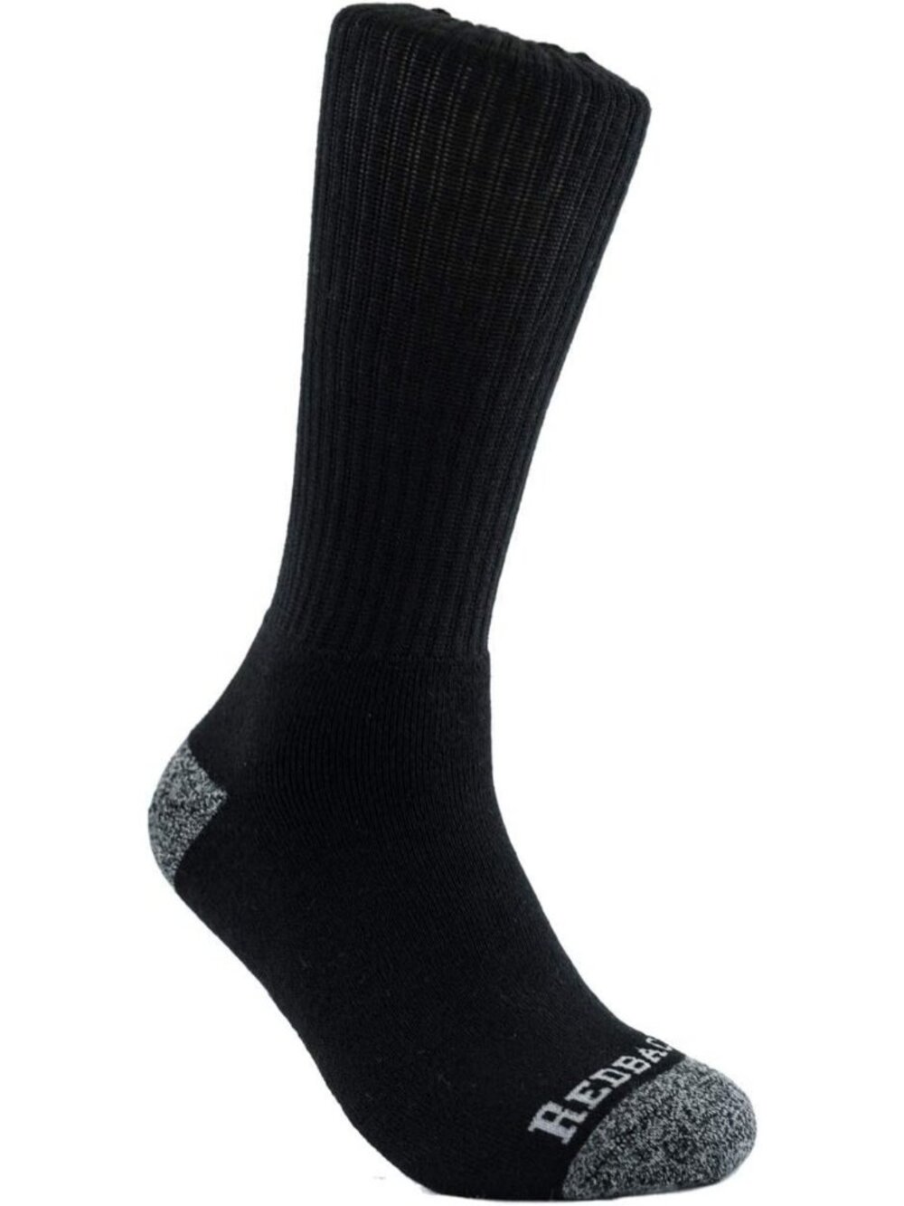 Unisex 6-Pack Everyday Bamboo Crew Socks - Comfortable Black Boot Socks